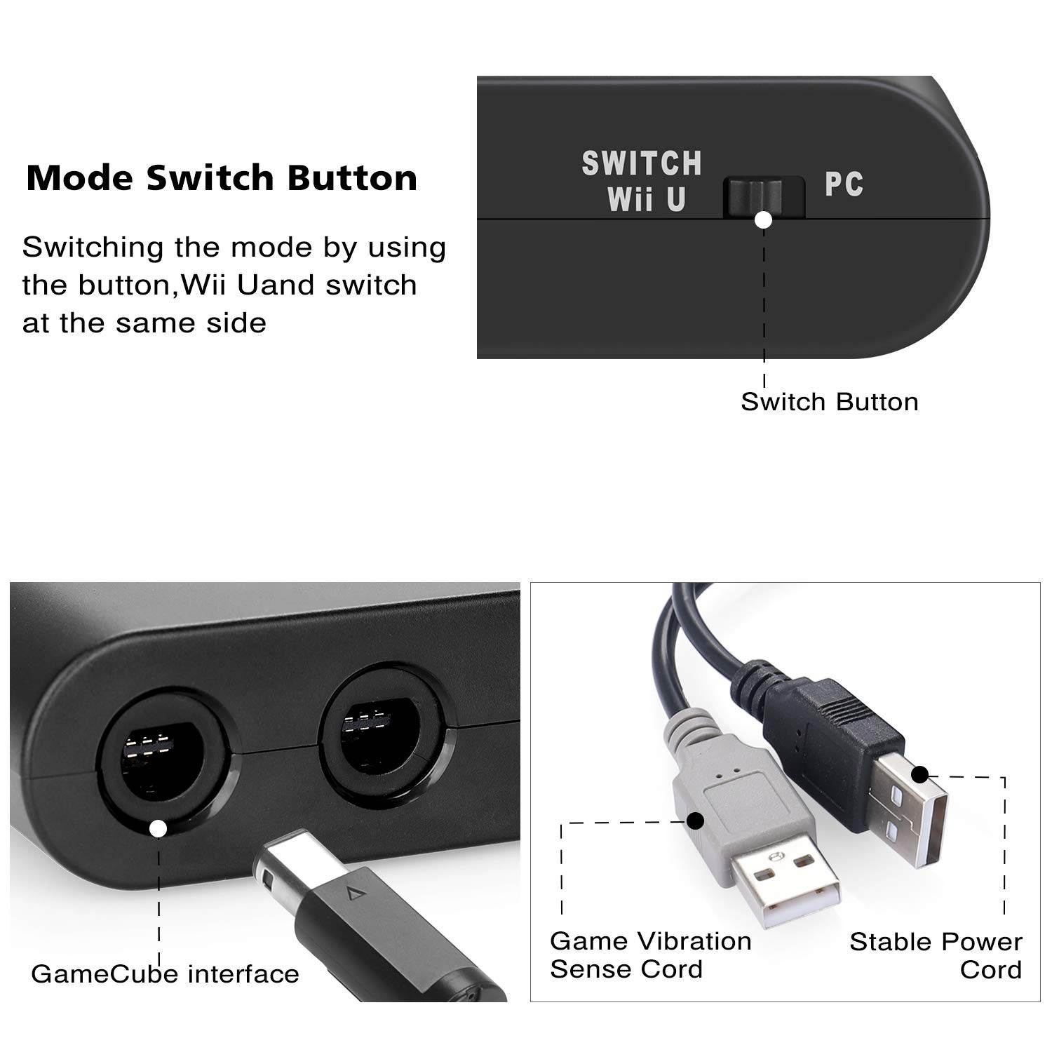 4-In-1 Battery Pack + 4-Seat Charge for Wiiu / Wii