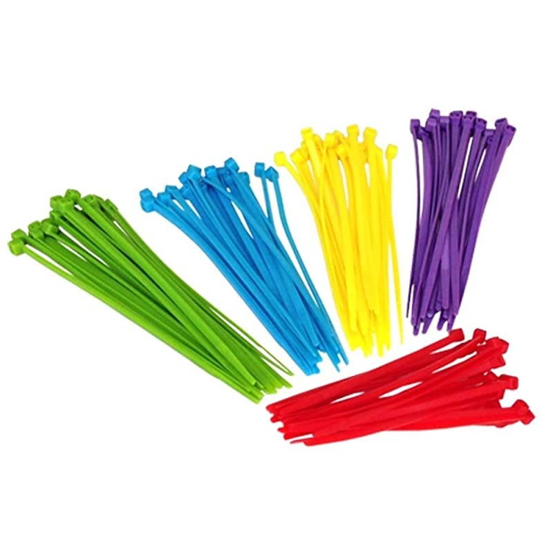 11" Nylon Cable Ties - 500 Pack of Self-Locking Zip Ties Color: Fluorescent Blue
