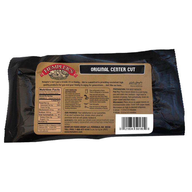 Hempler's Original Center Cut Stack Pack Bacon - 10oz