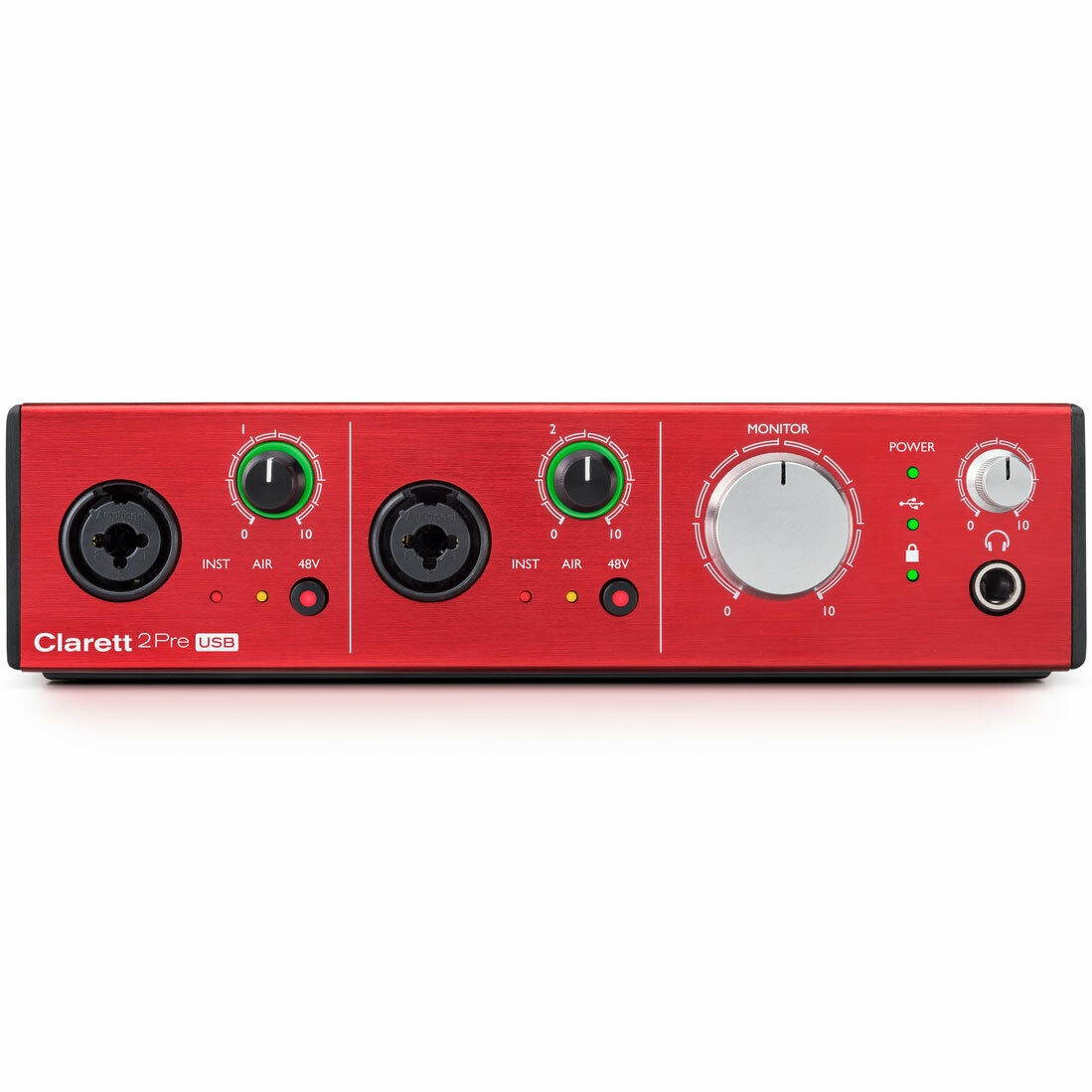 Focusrite Clarett 2Pre USB 10-in, 4-out Audio Interface