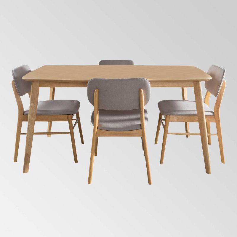 5pc Coya Rustic Bar Height Dining Set Natural - HOMES: Inside + Out