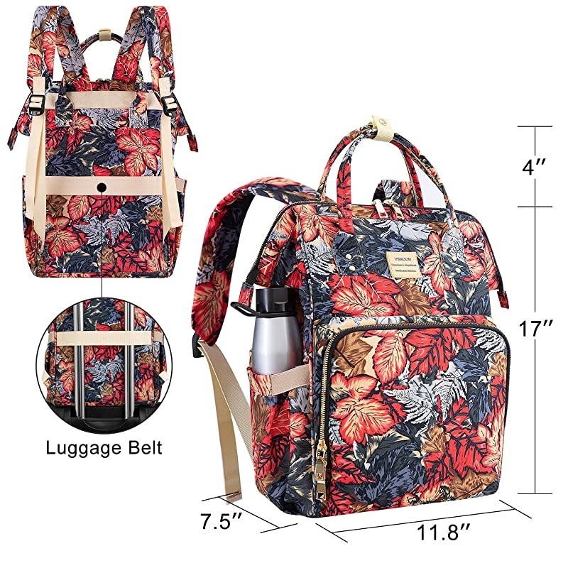 Laptop Backpack 156 Inch Wide Open Computer Backpack Water Resistant Travel Business Laptop Backpack College School Backpack Laptop Bag with USB Charging Port for Women GirlsFlower4