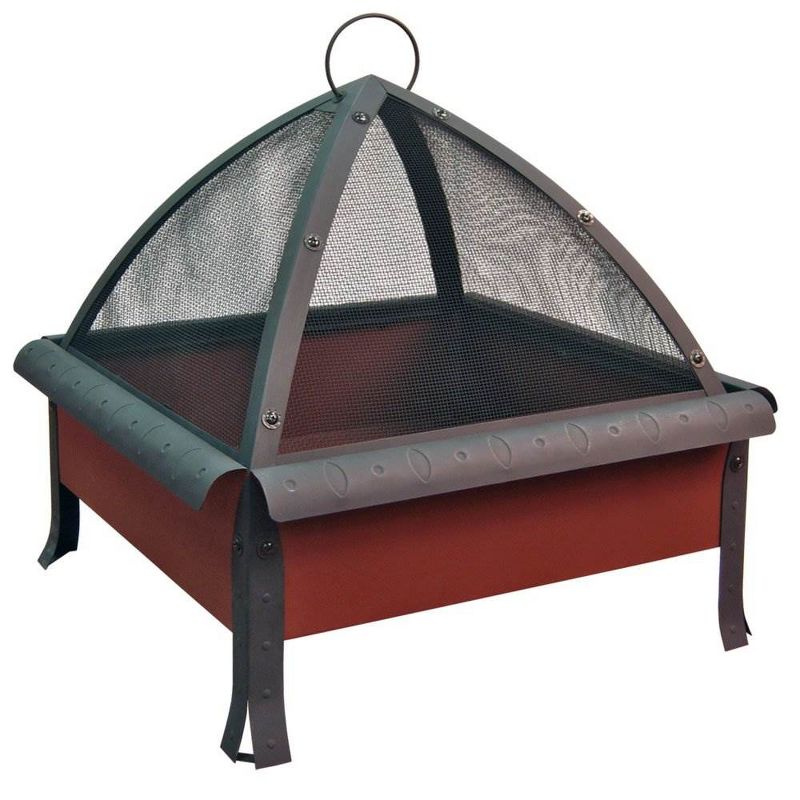 Landmann Tudor Backyard Fire Pit and Weatherproof Cover, Black