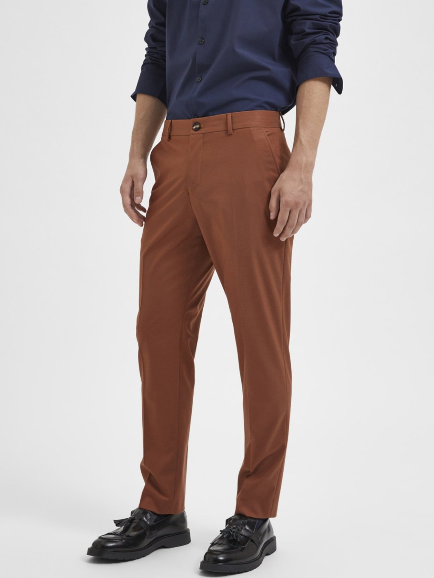 SELECTED HOMME Argan Oil Slim Fit Trousers