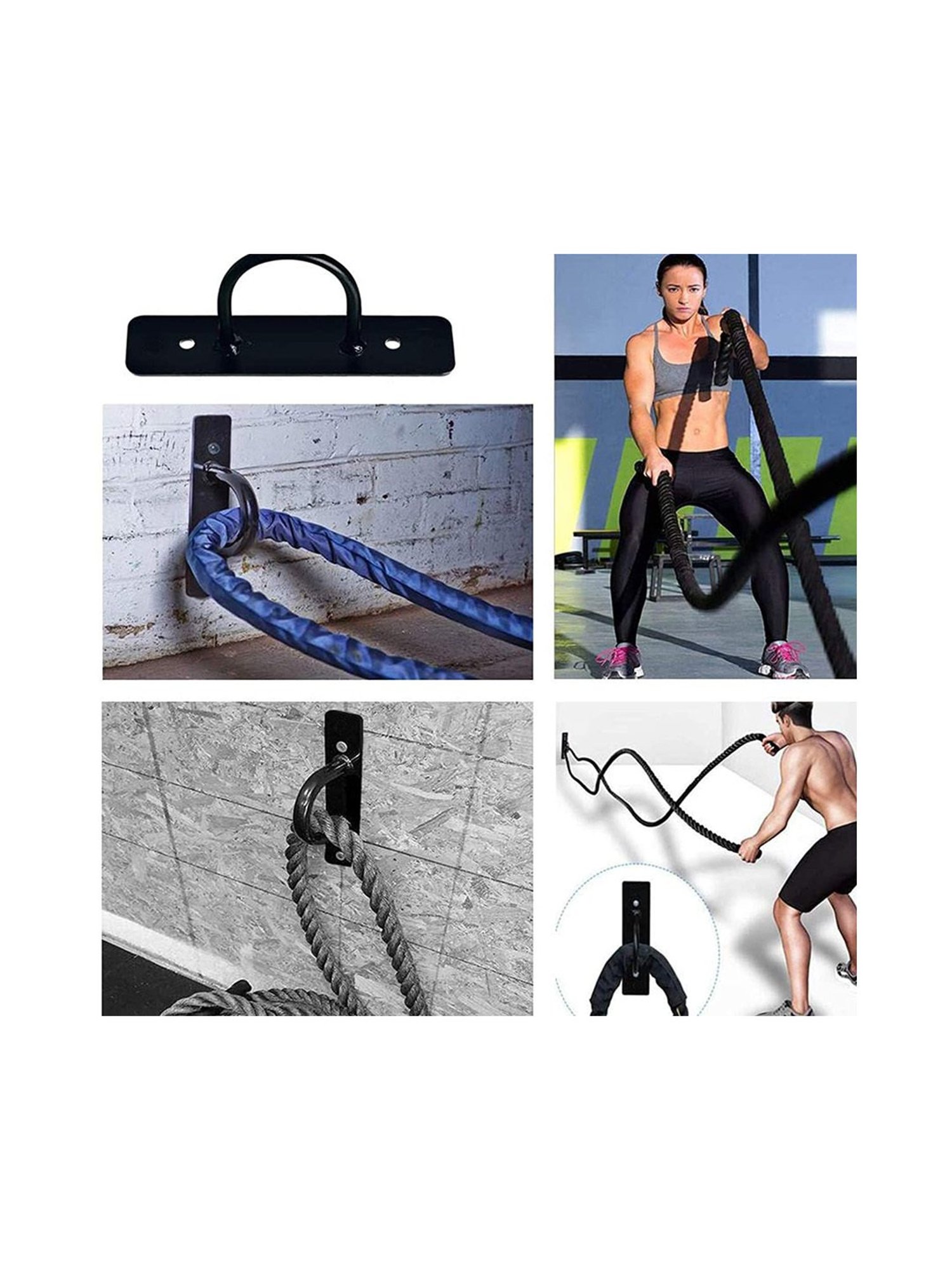 Protoner Wall Mount Hooks and Hangers (Black) Size - 20x5x8