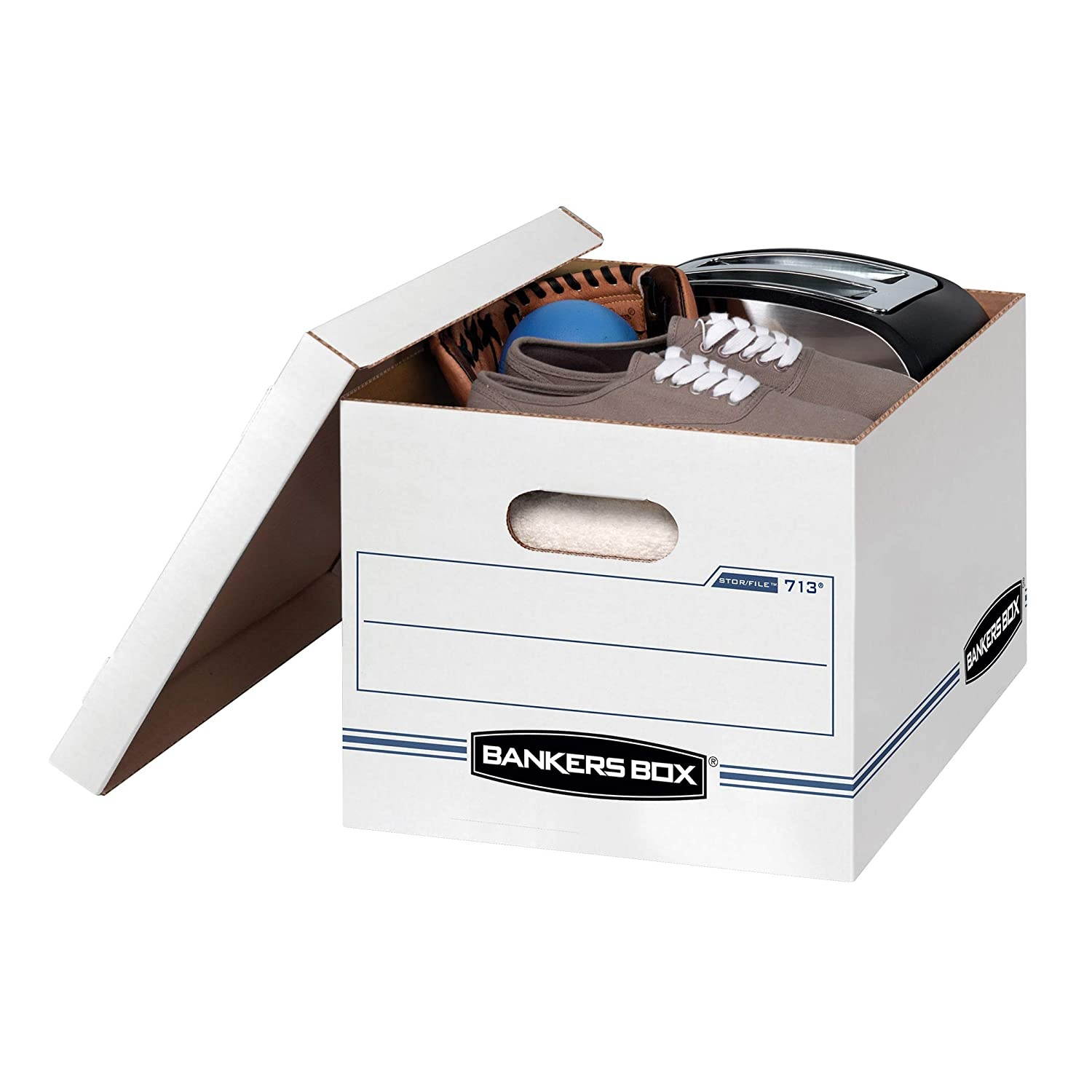 Bankers Box STOR/File Storage Boxes, Standard Set-Up, Lift-Off Lid, Letter/Legal, Case of 12 (0071301)