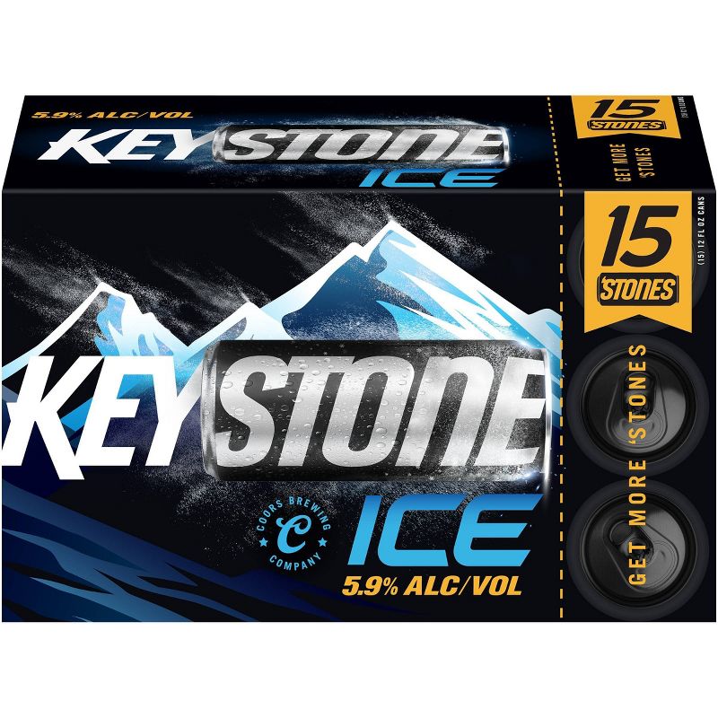 Keystone Ice Lager Beer - 15pk/12 fl oz Cans