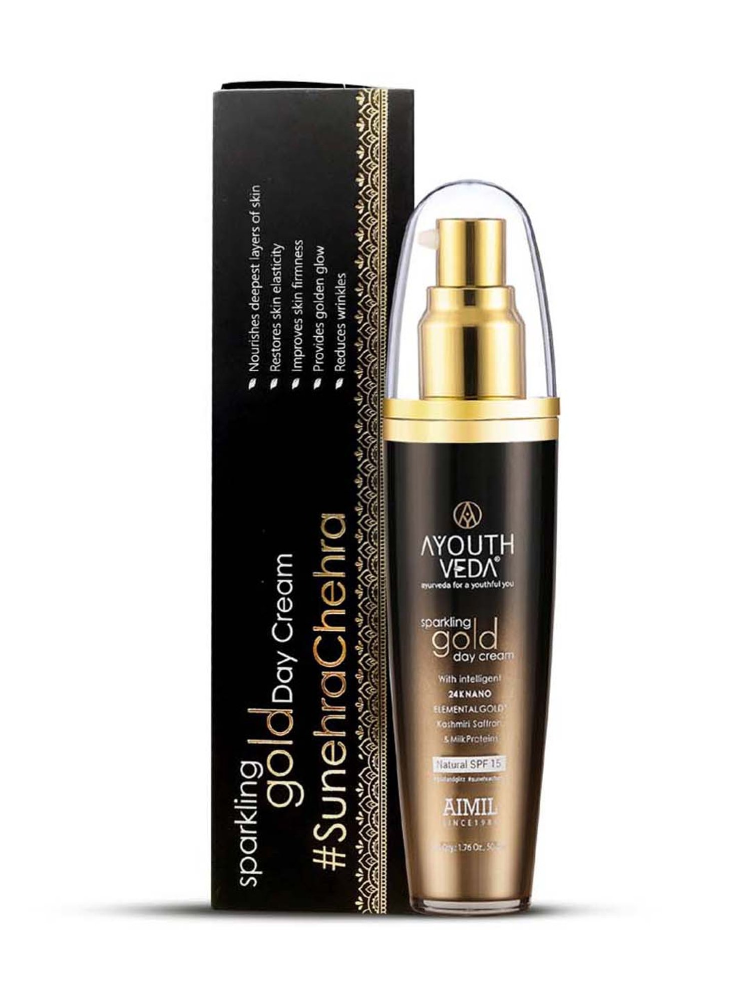 AyouthVeda Sparkling Gold Day Cream - 50 gm