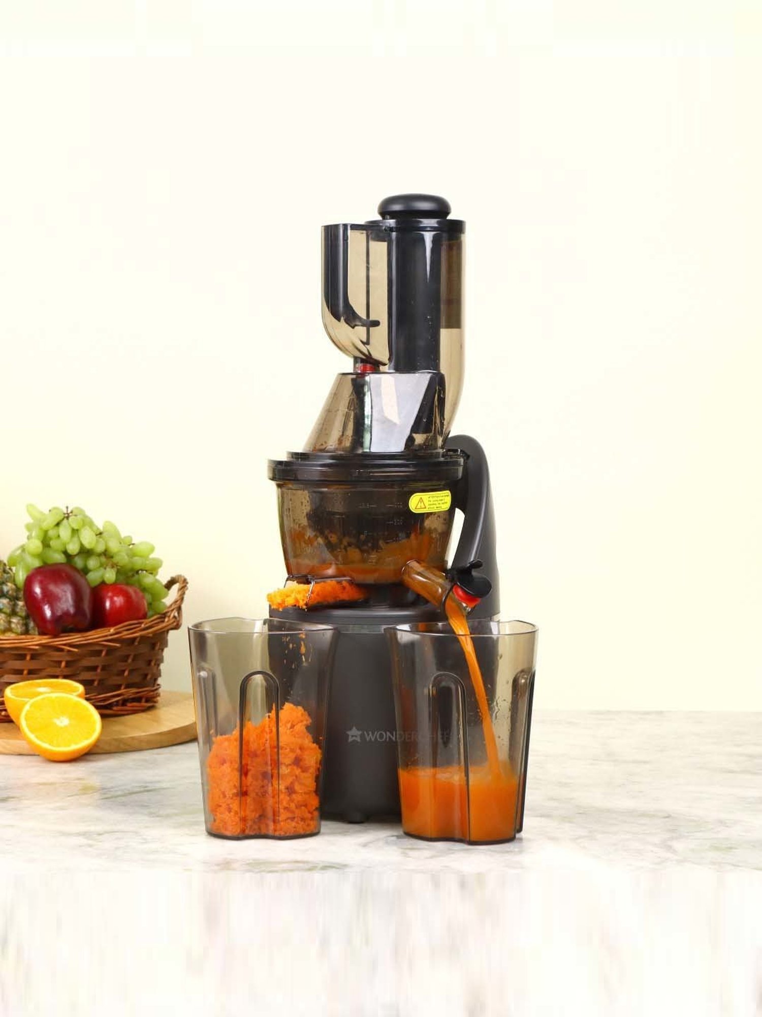 Wonderchef Regalia Cold Press Juicer 55 RPM 240W DC Motor Easy Clean 5-Year Motor Warranty