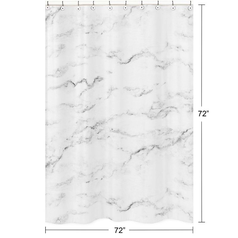 Marble Shower Curtain - Sweet Jojo Designs