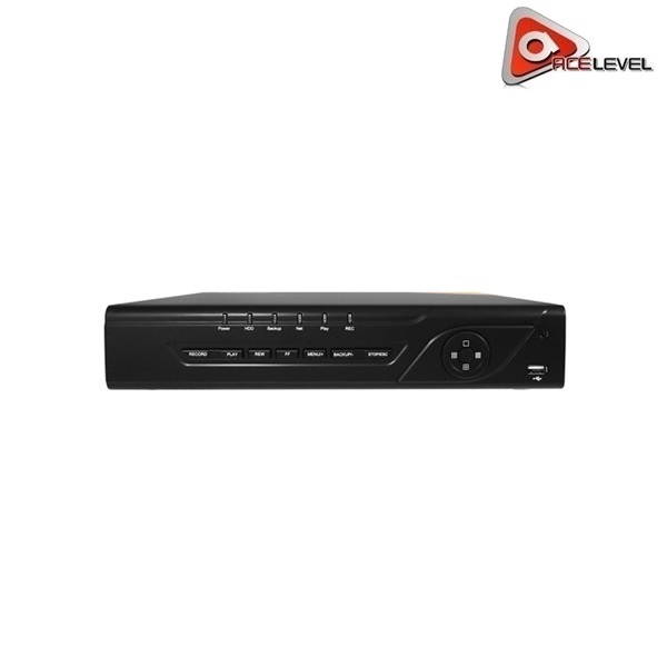 AceLevel 8 Channel NVR: 4xPoE, Dual Stream, 18 Users Online, Mini 1U Case, 1xSATA up to 6TB, 4 Channel Playback