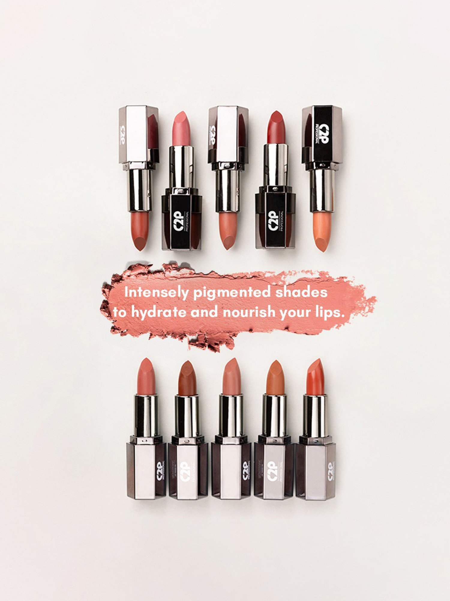 C2P PROFESSIONAL MAKEUP Matte Lip FX Lipstick Fiery 03 - 3.5 gm