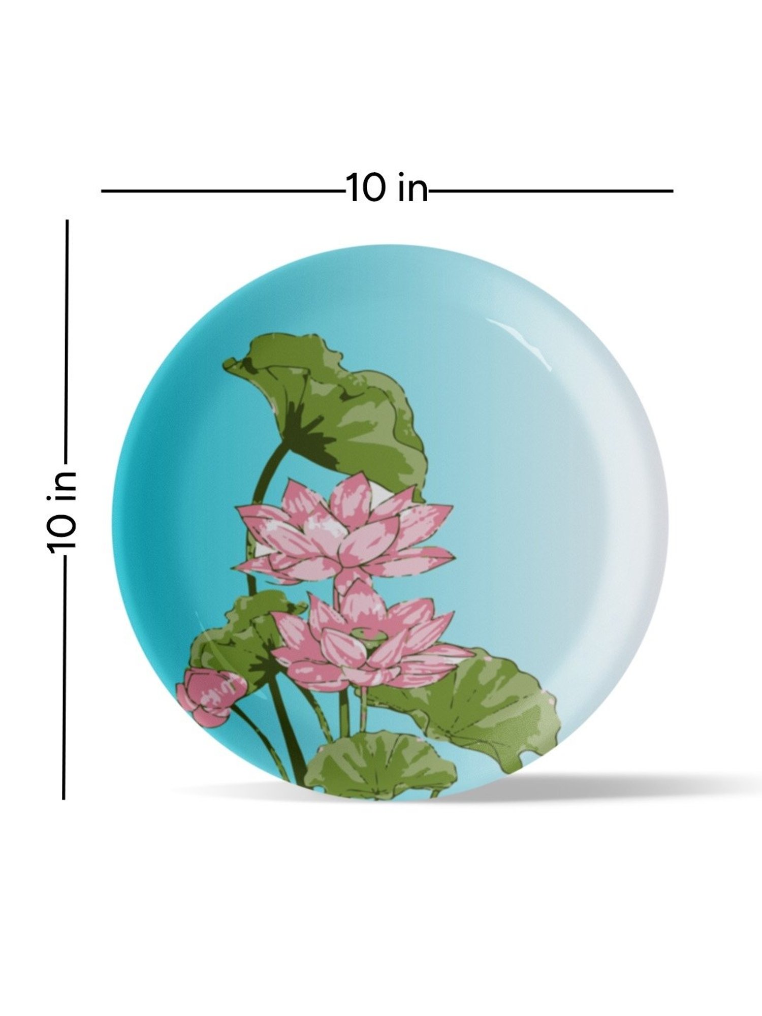 Nestroots Pichwai Print Multicolor Porcelain Wall Plate