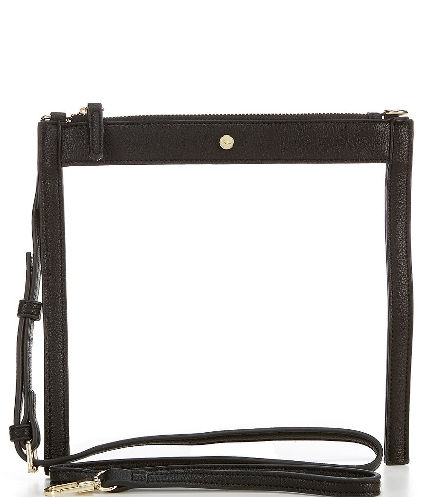 Kate Landry Clear Top Zip Crossbody Bag