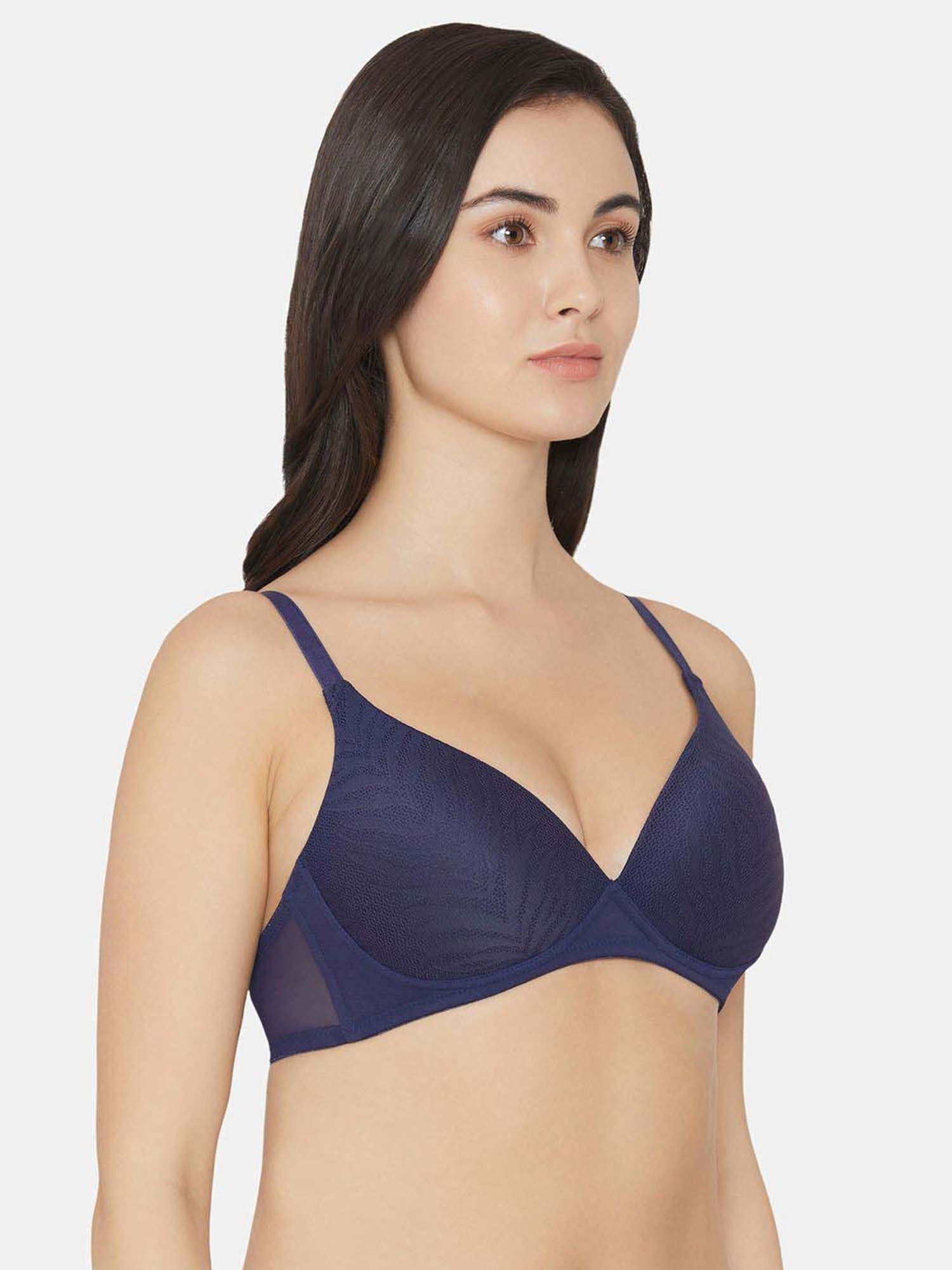Wacoal Navy Self Pattern Everyday Bra