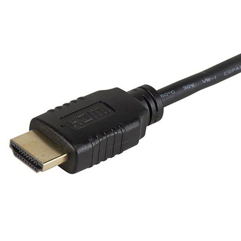 Monoprice High Speed HDMI Cable - 1.5 Feet - Black | With HDMI Micro Connector, 4K @ 24Hz, 10.2Gbps, 34AWG