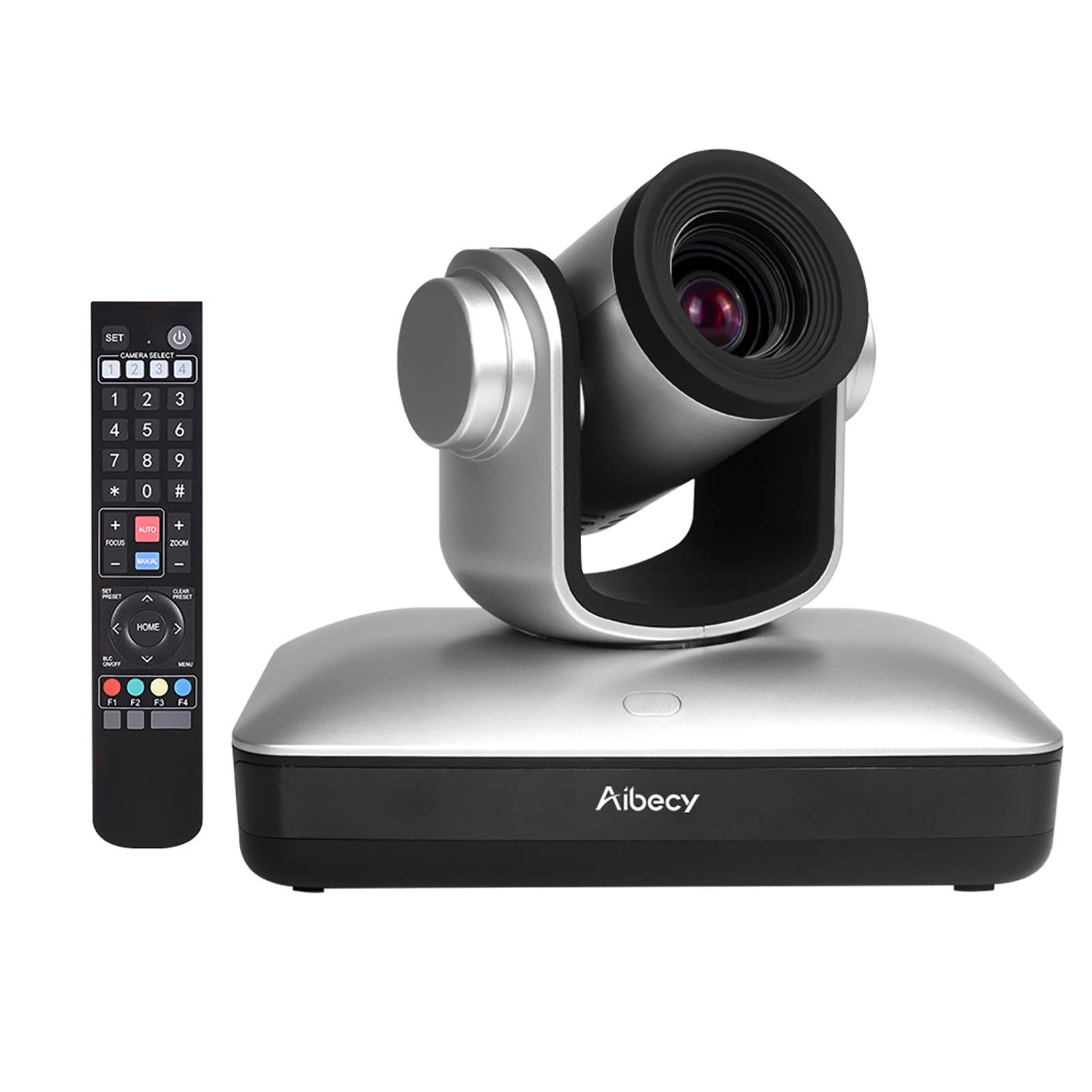 Aibecy HD Video Conference Cam Camera Full HD 1080P Auto Focus 10X Optical Zoom with 2.0 USB Web Cable Remote Control for Business Live Meeting Recording Training