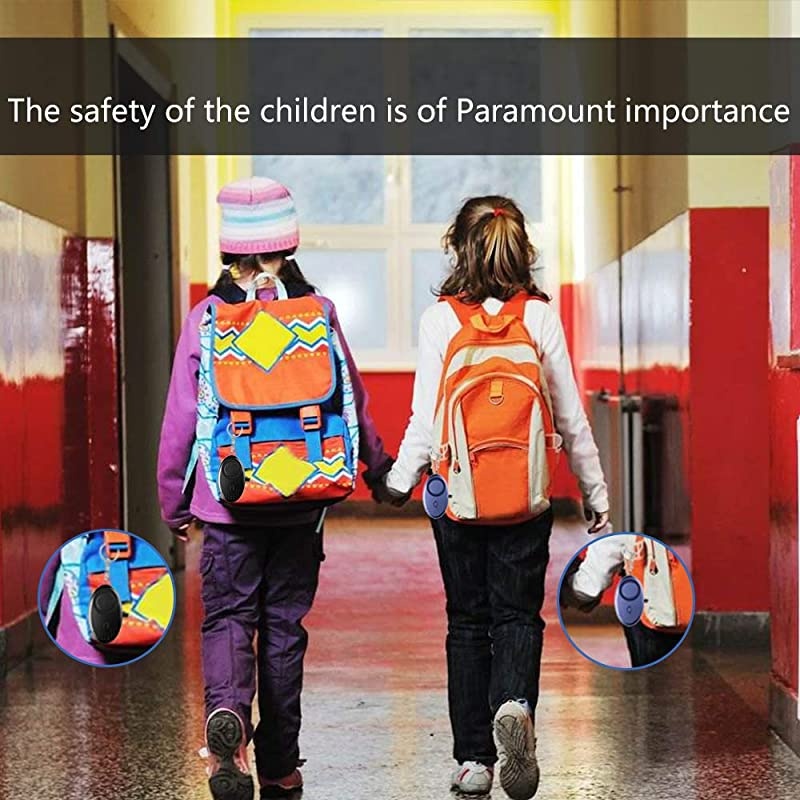 140 DB Personal Security Alarm Keychain 2Pack SOS Alarm Emergency with LED Light, Self Defense Security Alarm Personal for Kids,Women,Night Workers,Elderly, Color Blue/Black()