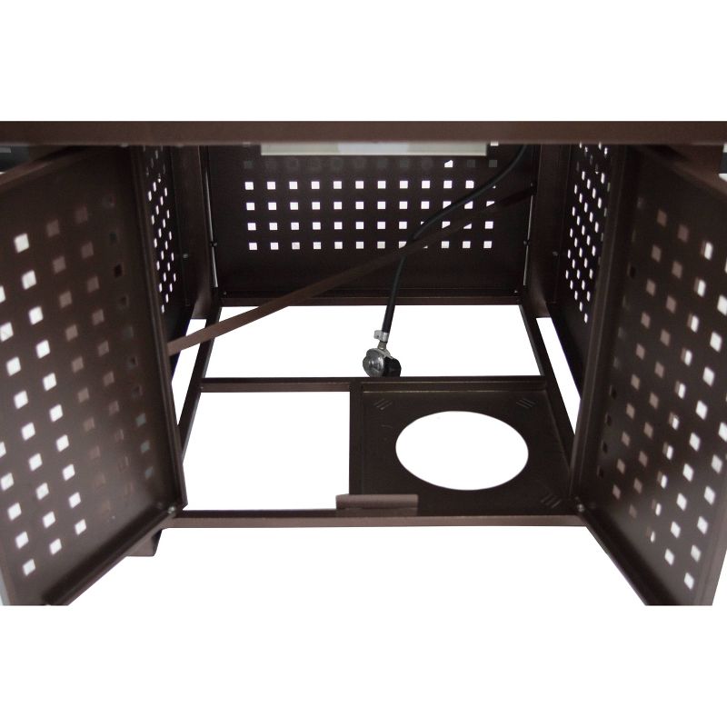 Pleasant Hearth Eden 38" Perforated Bronze Gas Fire Pit Table