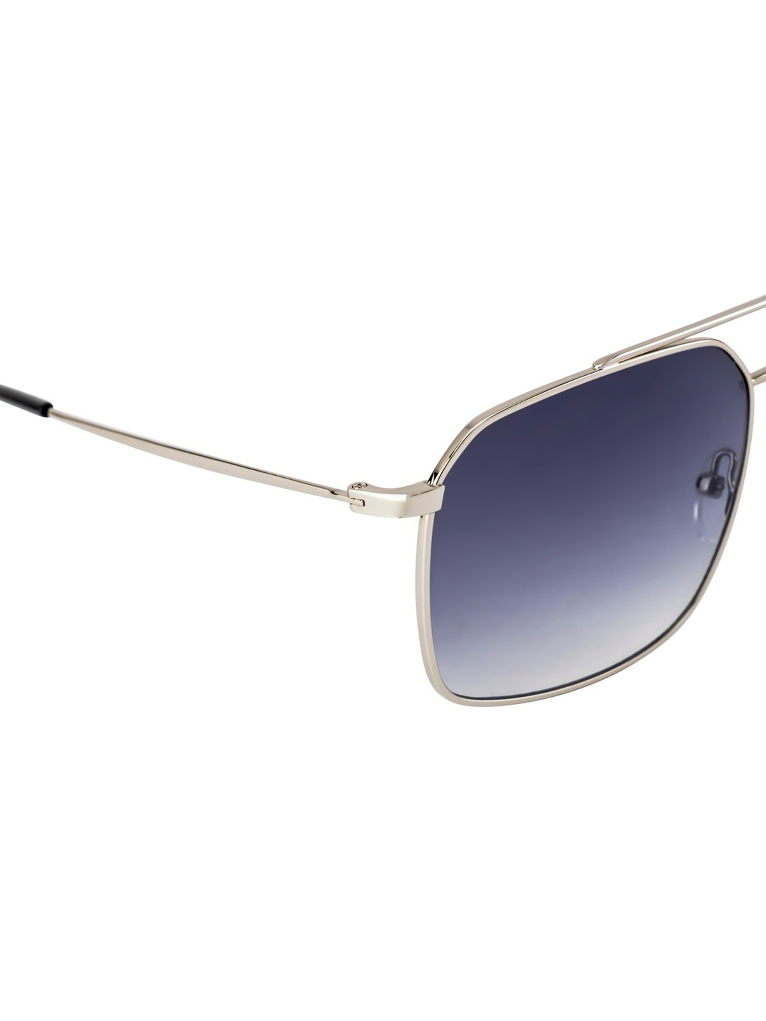 Opium Grey Full Rim Square Sunglasses For Men