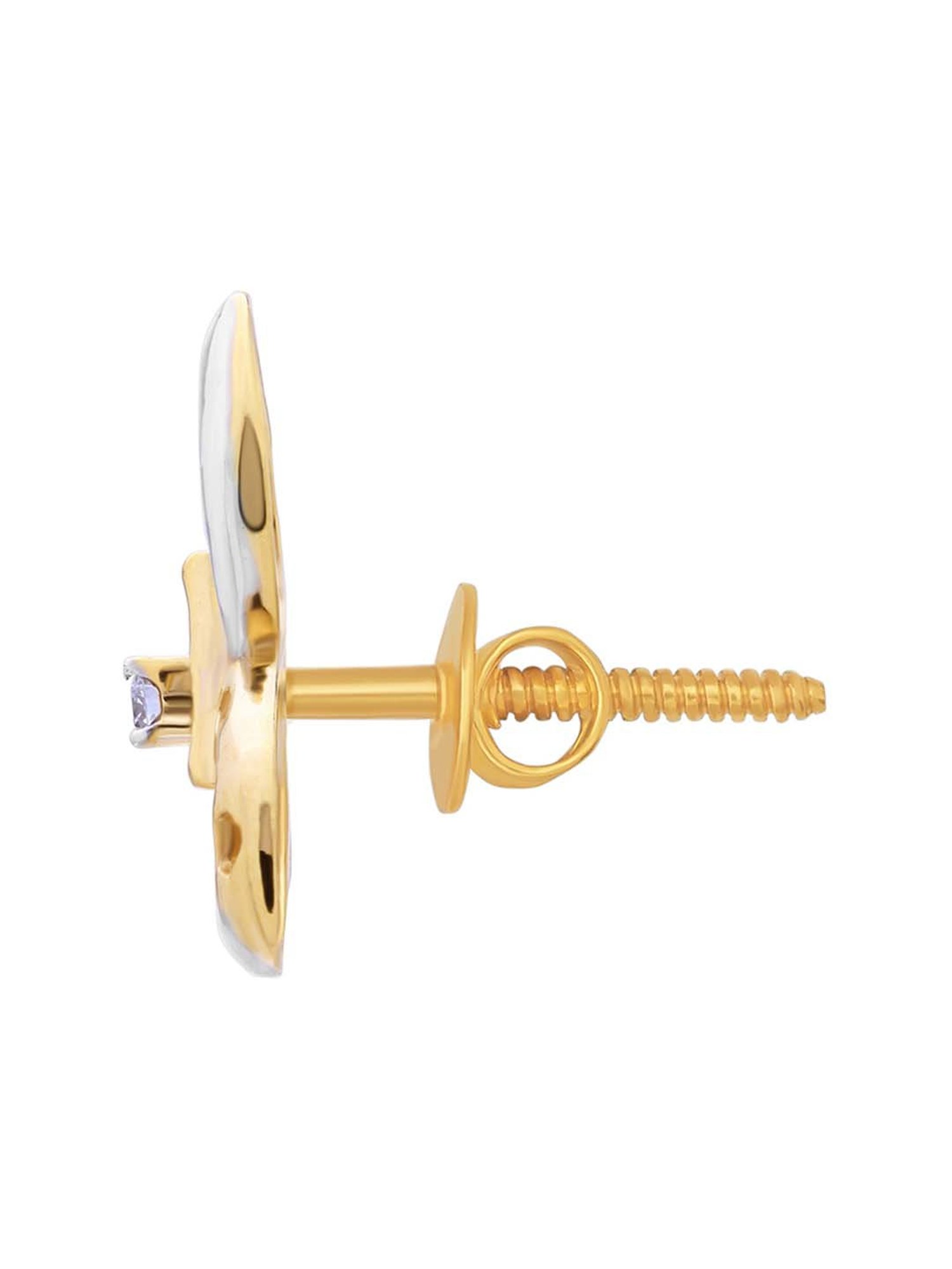 Waman Hari Pethe Jewellers 18k Gold & Diamond Earrings for Women