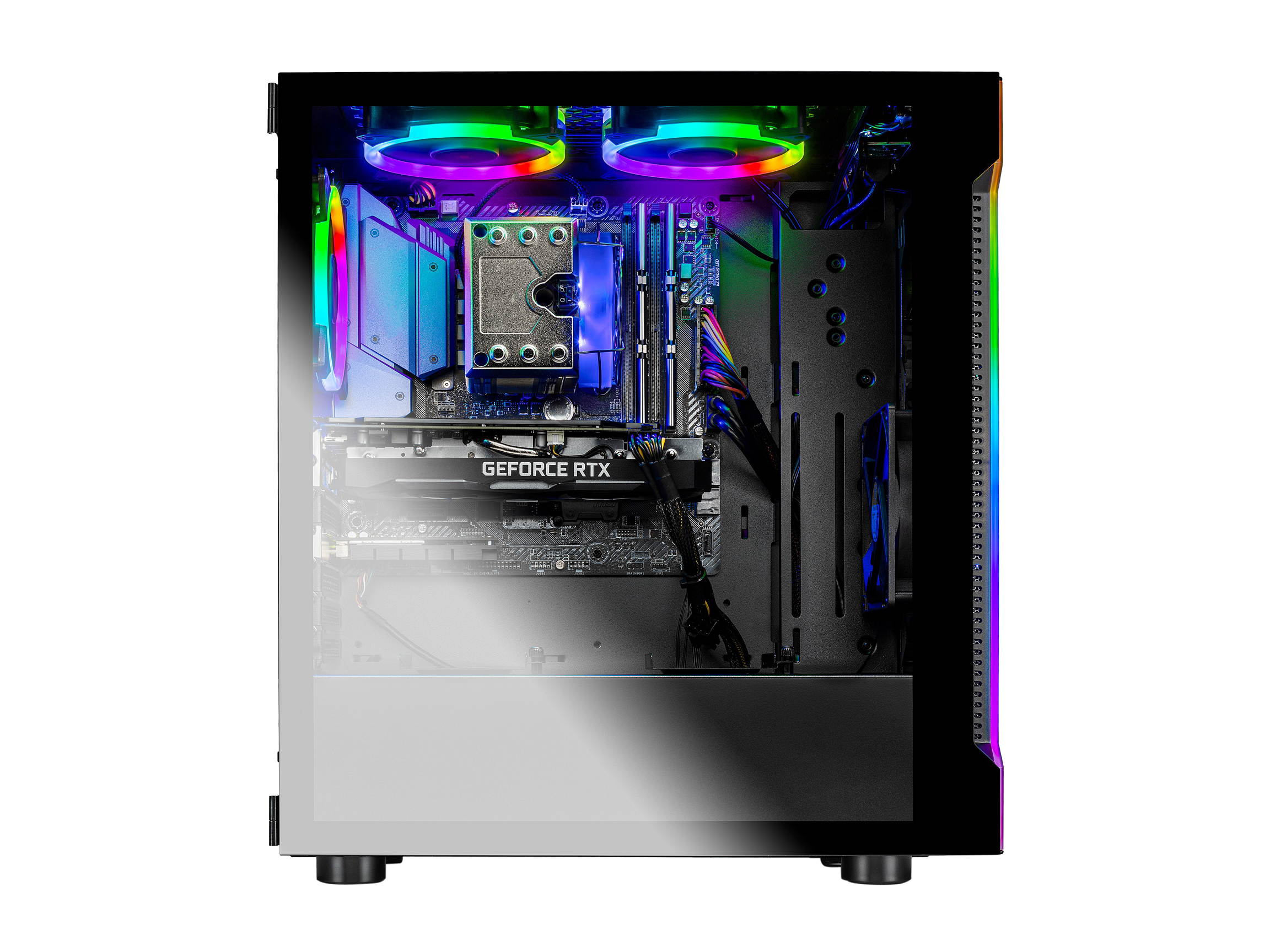 Skytech Shadow Gaming Computer PC Desktop - Core i7-9700KF 8-Core 3.60 GHz, RTX 2060 6 GB, 1 TB SSD, 16 GB DDR4 3000, RGB Fans, AC WiFi, Windows 10 Home 64-bit, Black