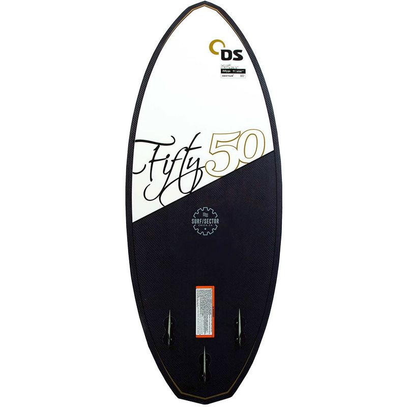 Driftsun 4 Foot 9 Inch Fifty 50 Combination Skim and Wakesurf Riding Board with 3 Removable Fins for Intermediate to Advanced Riders