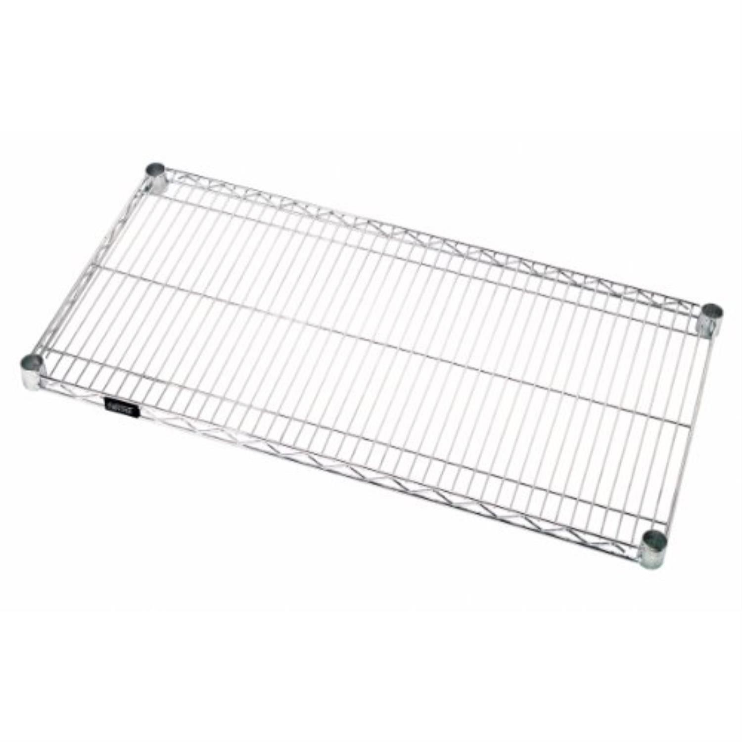 quantum storage systems 1242c1 extra shelf for 12" deep wire shelves, chrome finish, 800 lb. load capacity, 1" height x 42" width x 12" depth
