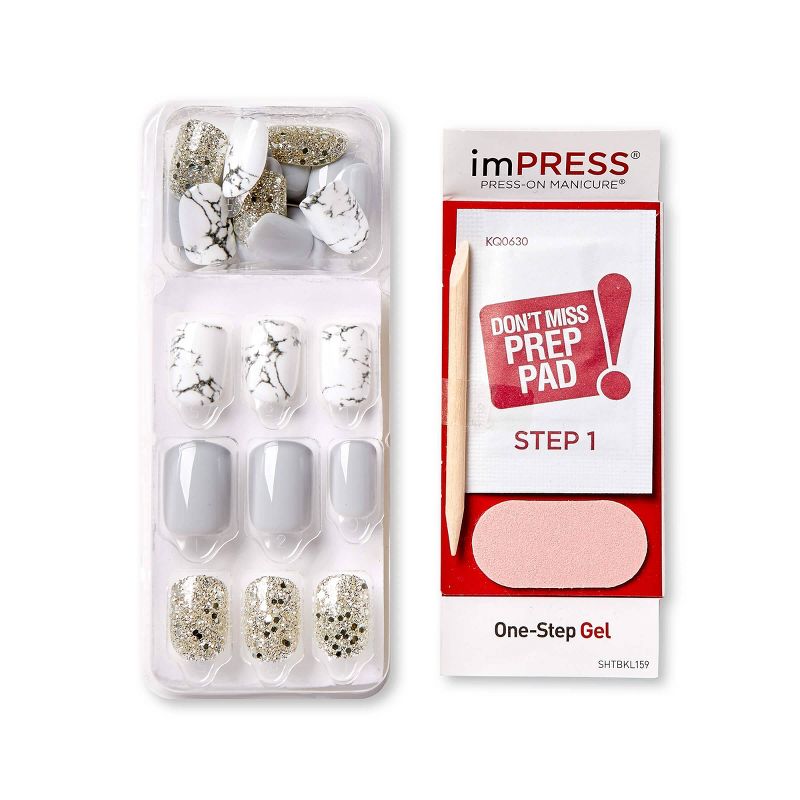 Kiss imPRESS Press-On Manicure False Nails - Knock Out - 30ct