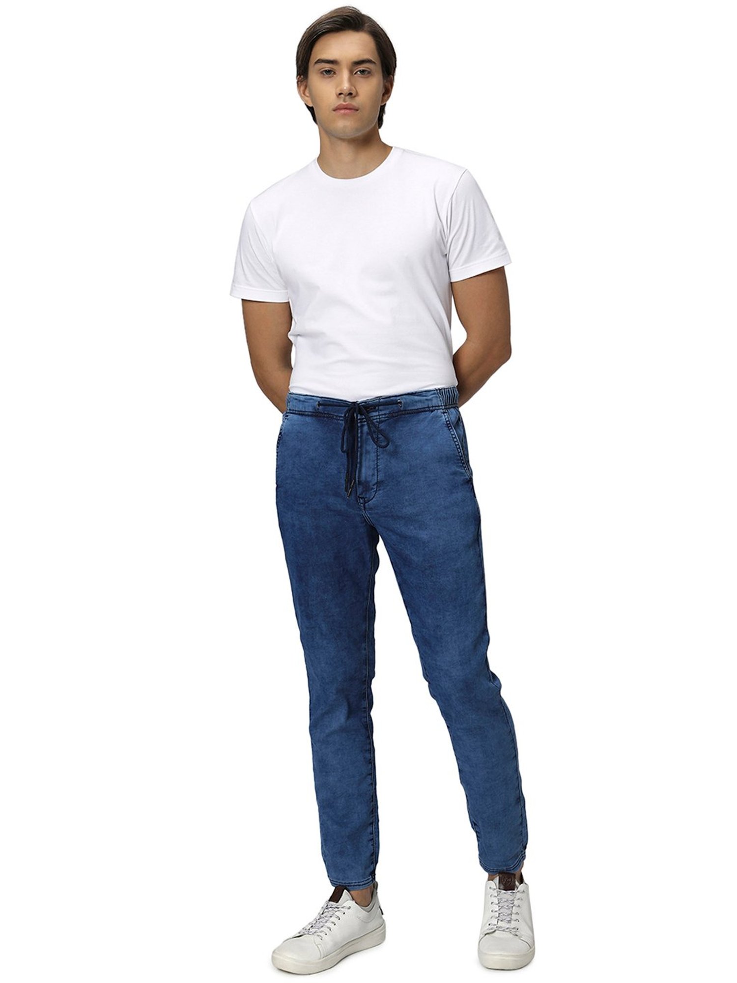 Mufti Blue Regular Fit Low Rise Jeans