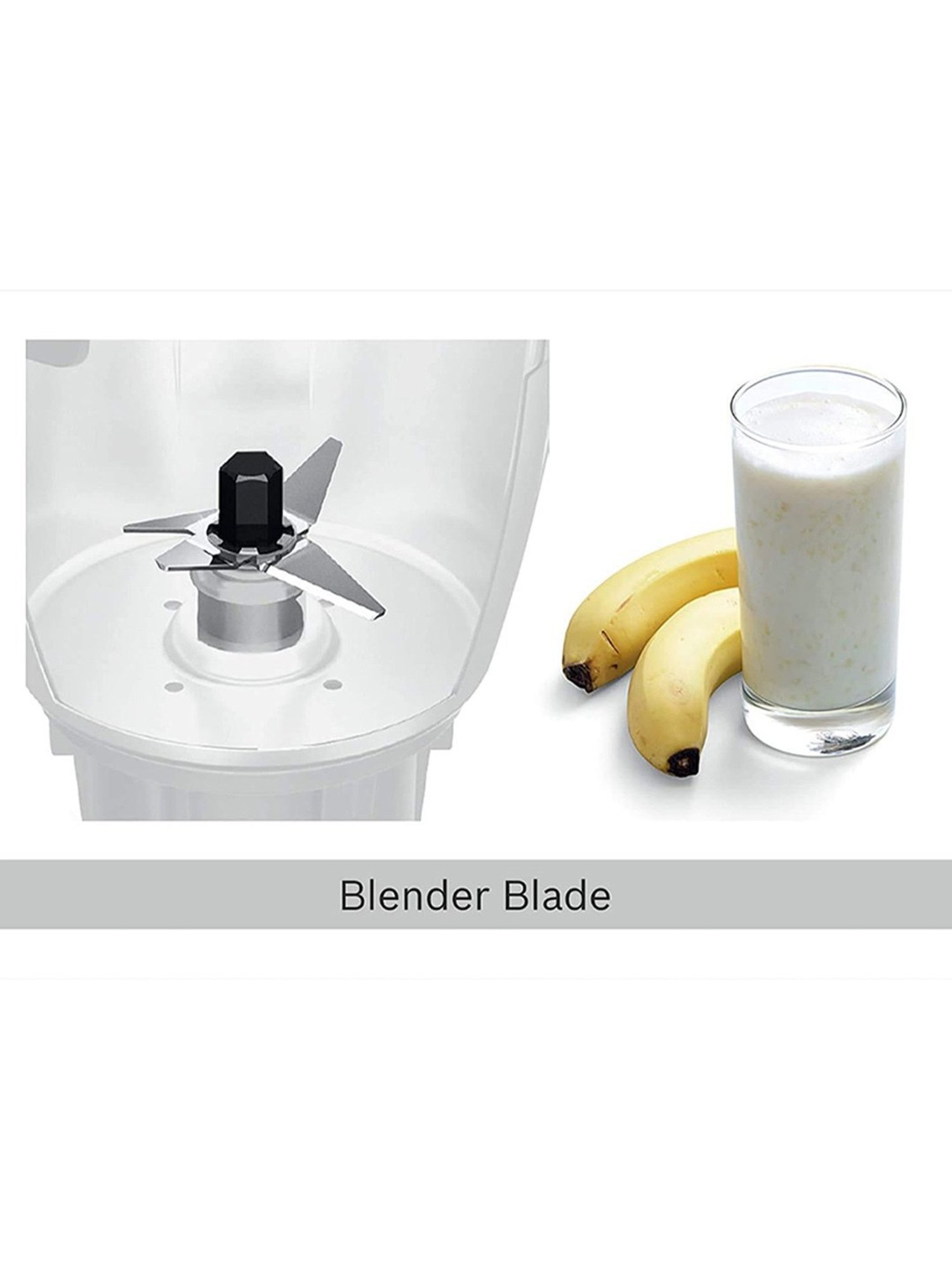 Bosch TrueMixx Bold Mixer Grinder 600 Watt with Overheat Protection & 4 Jars (Black)