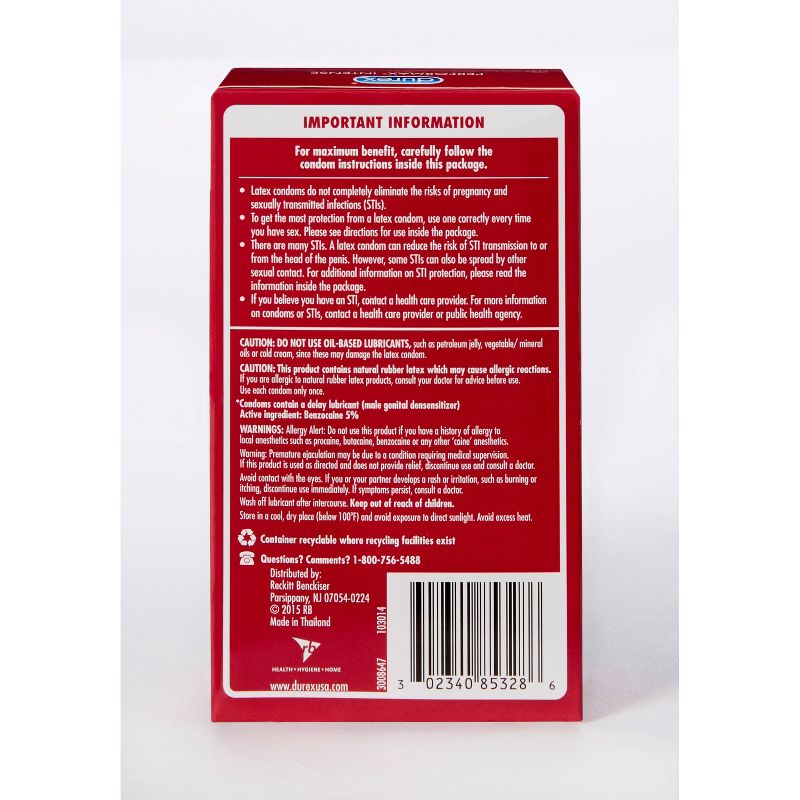 Durex Performax Intense Ultra Thin Lube Condoms - 12ct