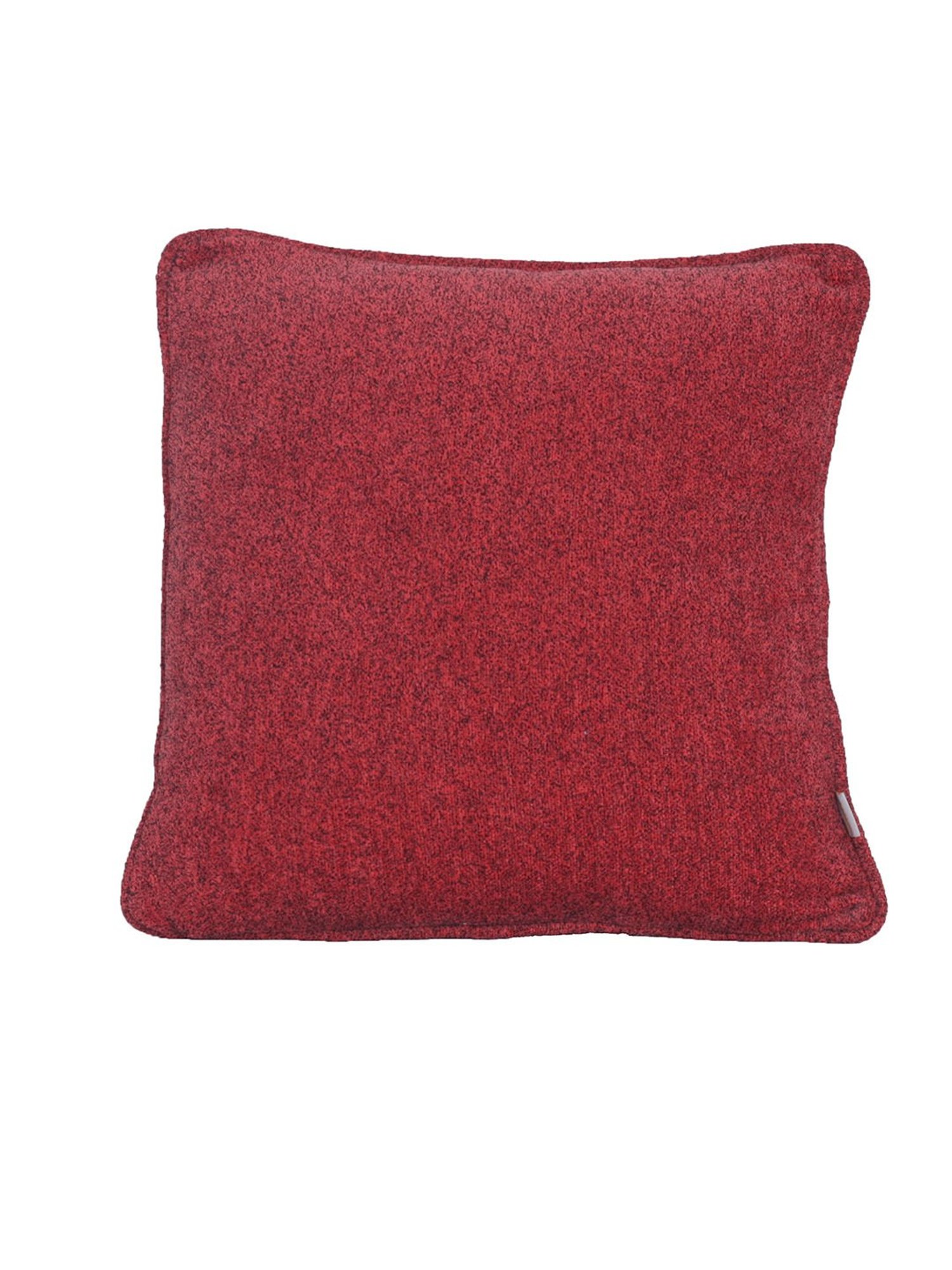 Maspar Colorart Charlotte Solid Red 110 TC Cotton Blend Cushion Cover