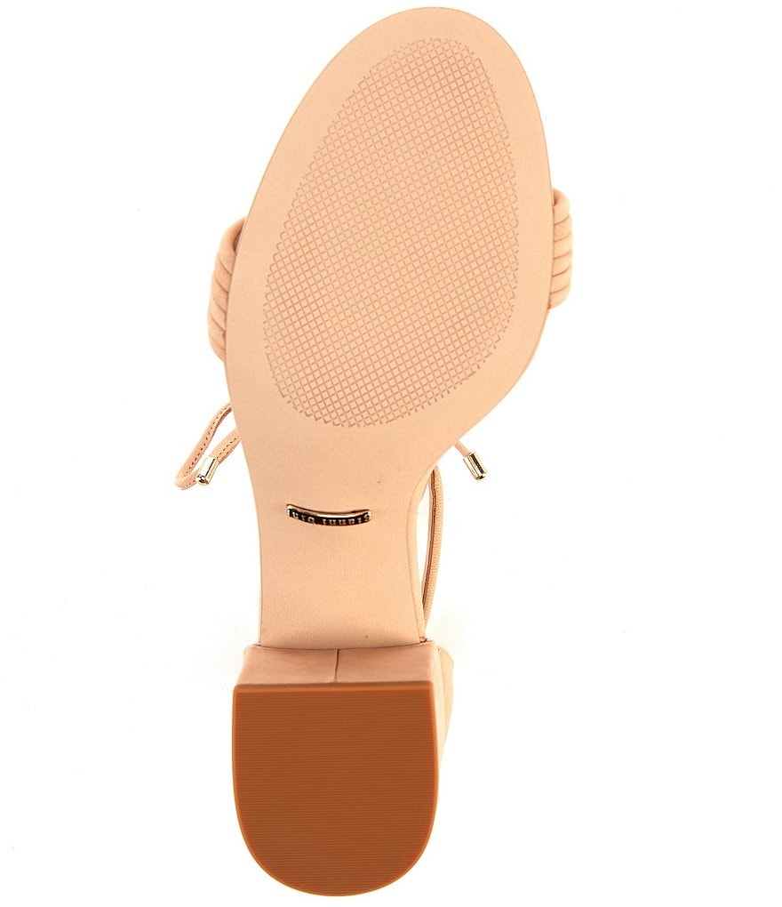 Gianni Bini Rhiaann Suede Ankle Tie Block Heel Sandals