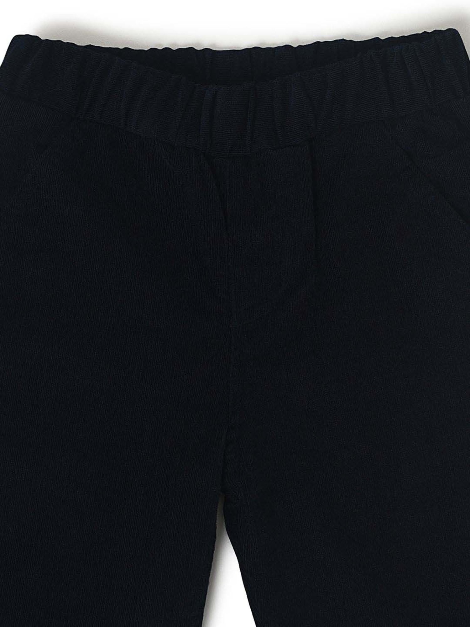 MiArcus Boys Navy Cotton Regular Fit Trousers
