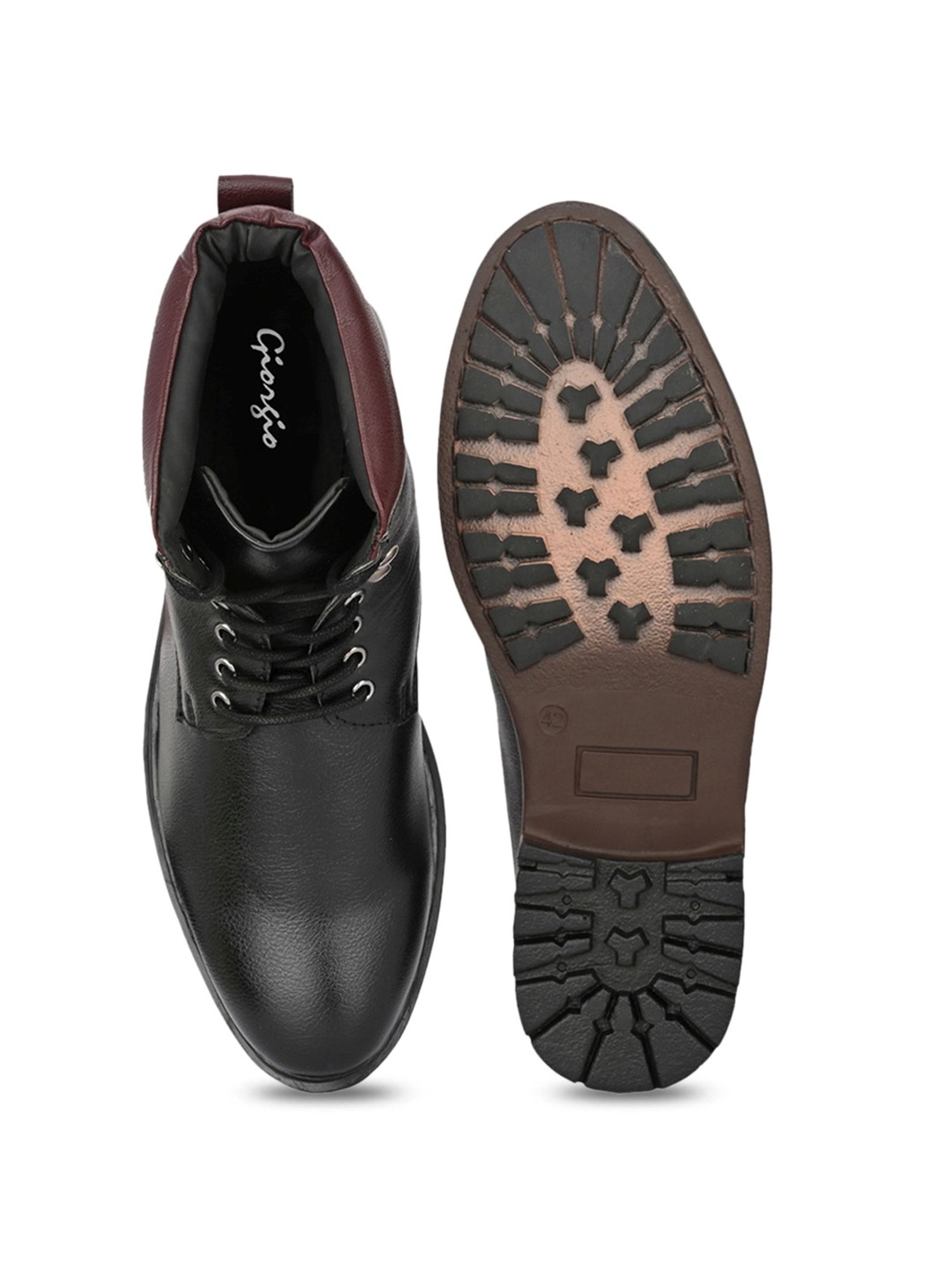 Giorgio Men's Black Derby Boots
