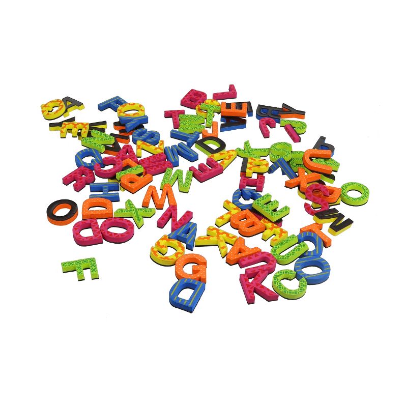 Design Ideas Magnetic Alphabet Letters &ndash; 90 Colorful Foam Letters, 0.8&rdquo; x 0.2&rdquo; 1&rdquo;