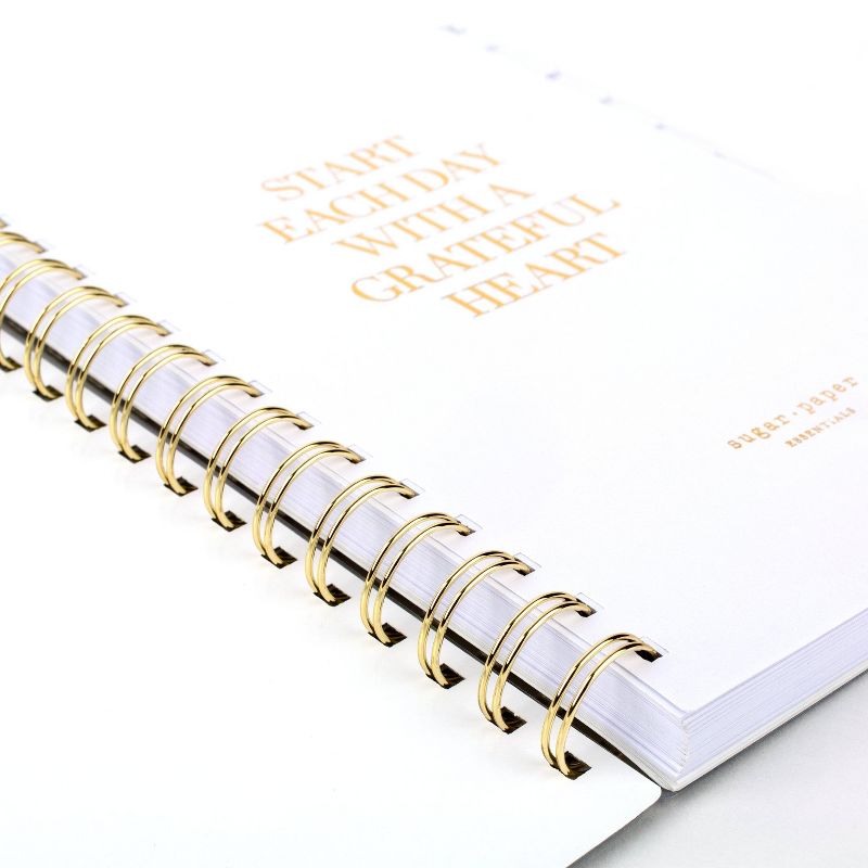 2021-22 Academic Planner 8.5"x5.5" Frosted Plastic Wirebound Weekly/Monthly Black with White Dot - Sugar Paper™