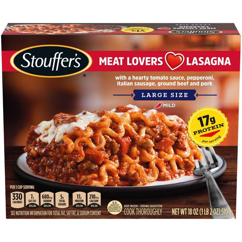 Stouffer's Meat Lovers Frozen Lasagna - 18oz