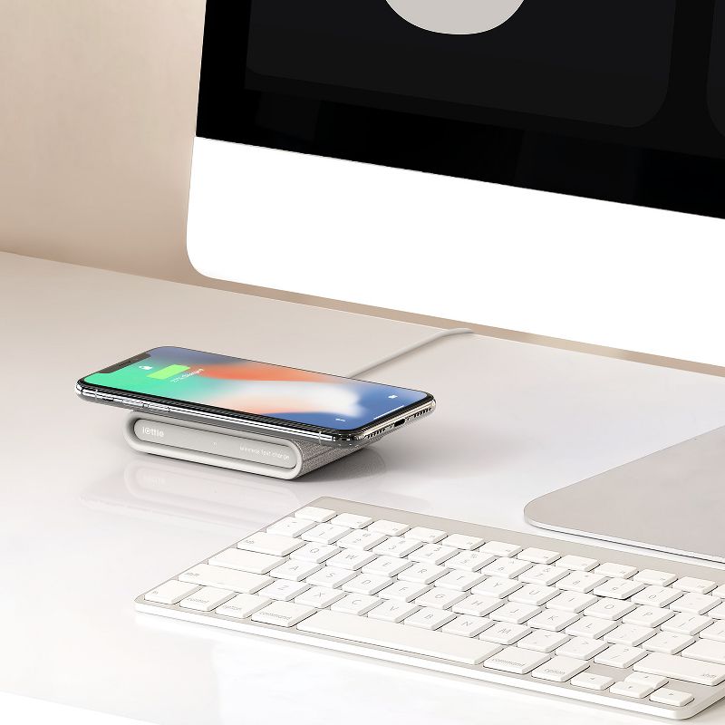 iOttie iON Wireless Mini Fast Charging Pad 7.5W 10W Qi Wireless Charger - Ivory