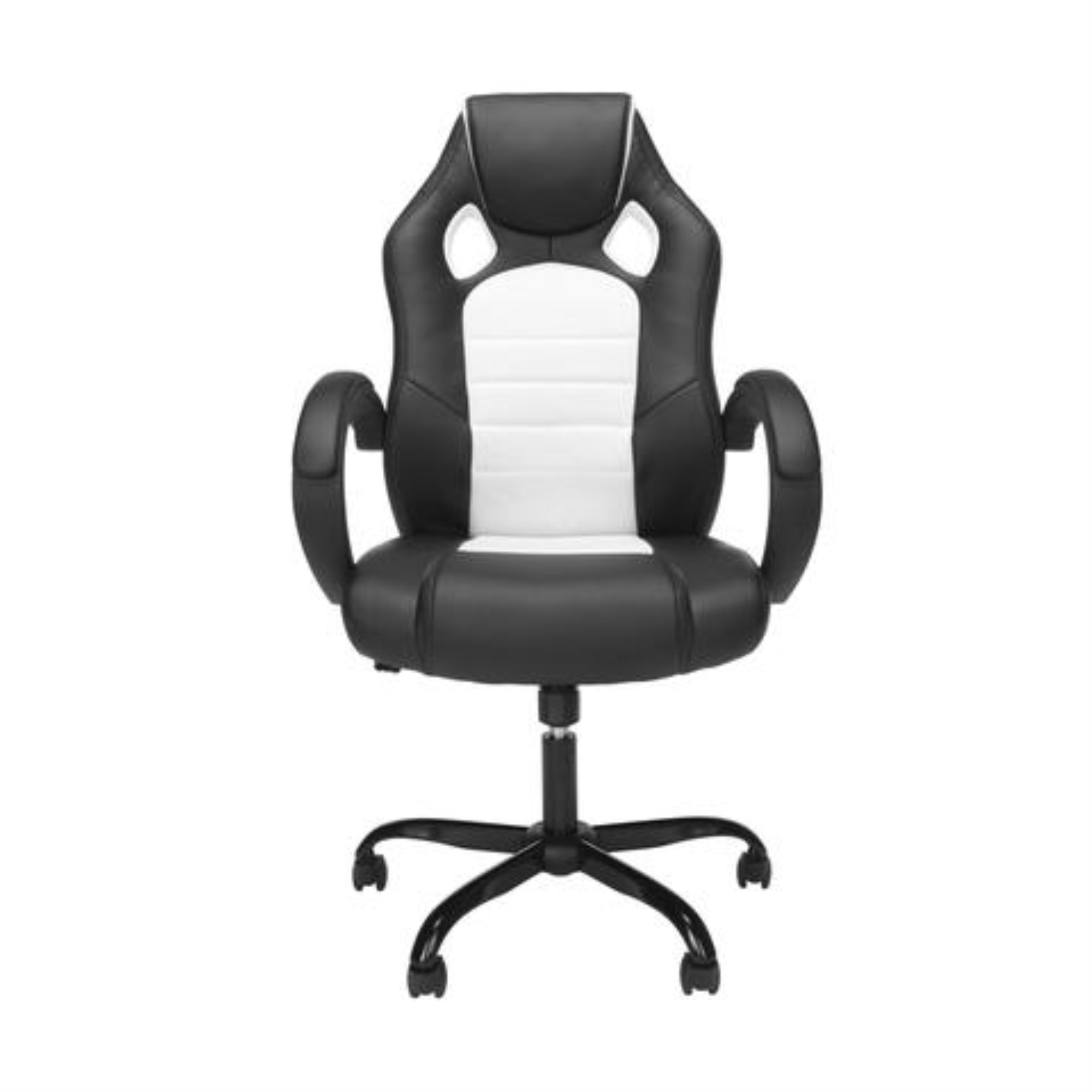 Essentials Collection High-Back Gaming Chair, Padded Loop Arms, in Gray (ESS-3083HB-GRY)