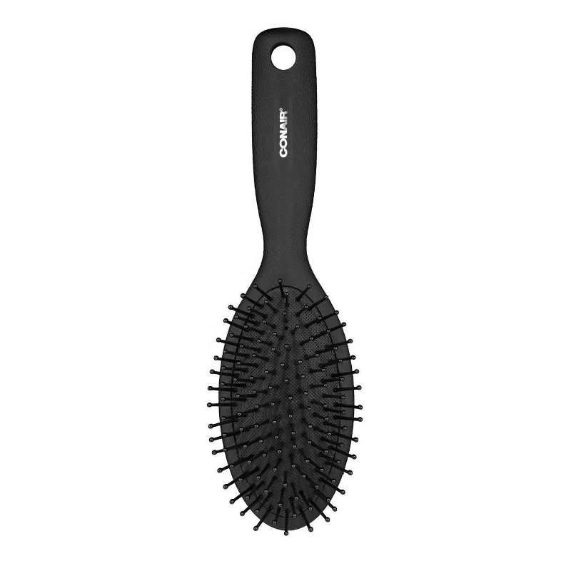Conair for Men Nylon Bristle Cushion Black Hair Brush