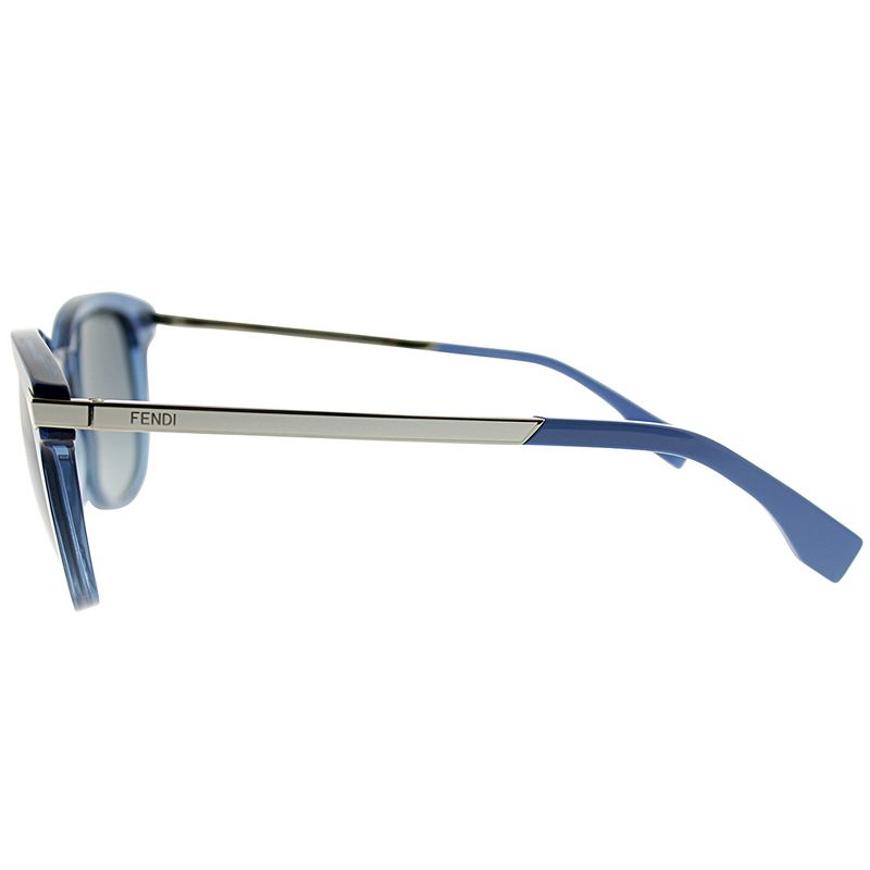 Fendi  7UP/HD Unisex Square Sunglasses Transparent Blue 51mm