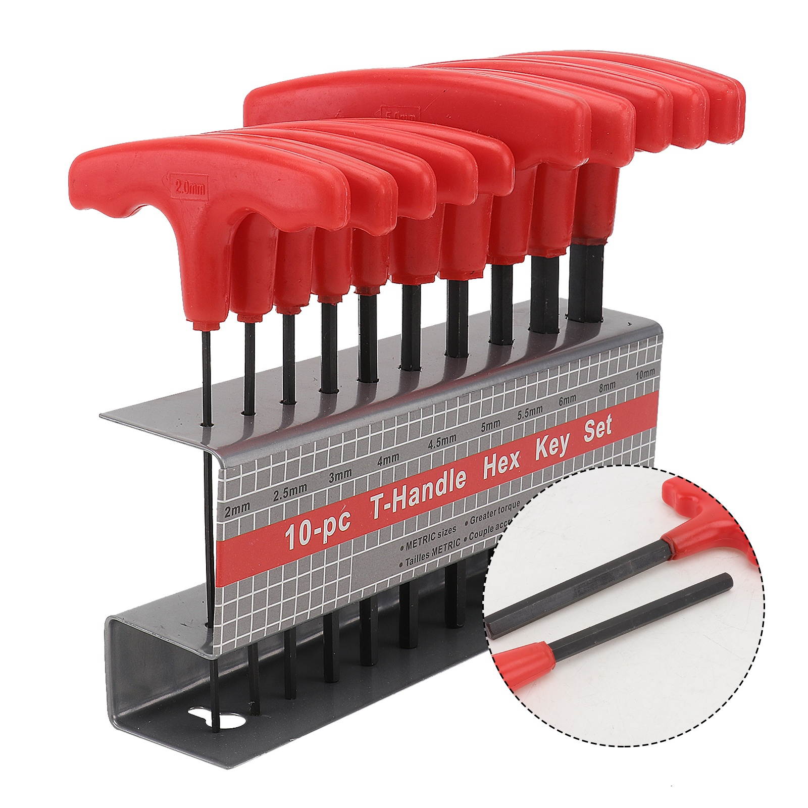 1 Set Hex Wrench Fine Durable Good Useful Hex Spanner Hand Tools T-Type Hex Wrench T-handle Hex Key Set