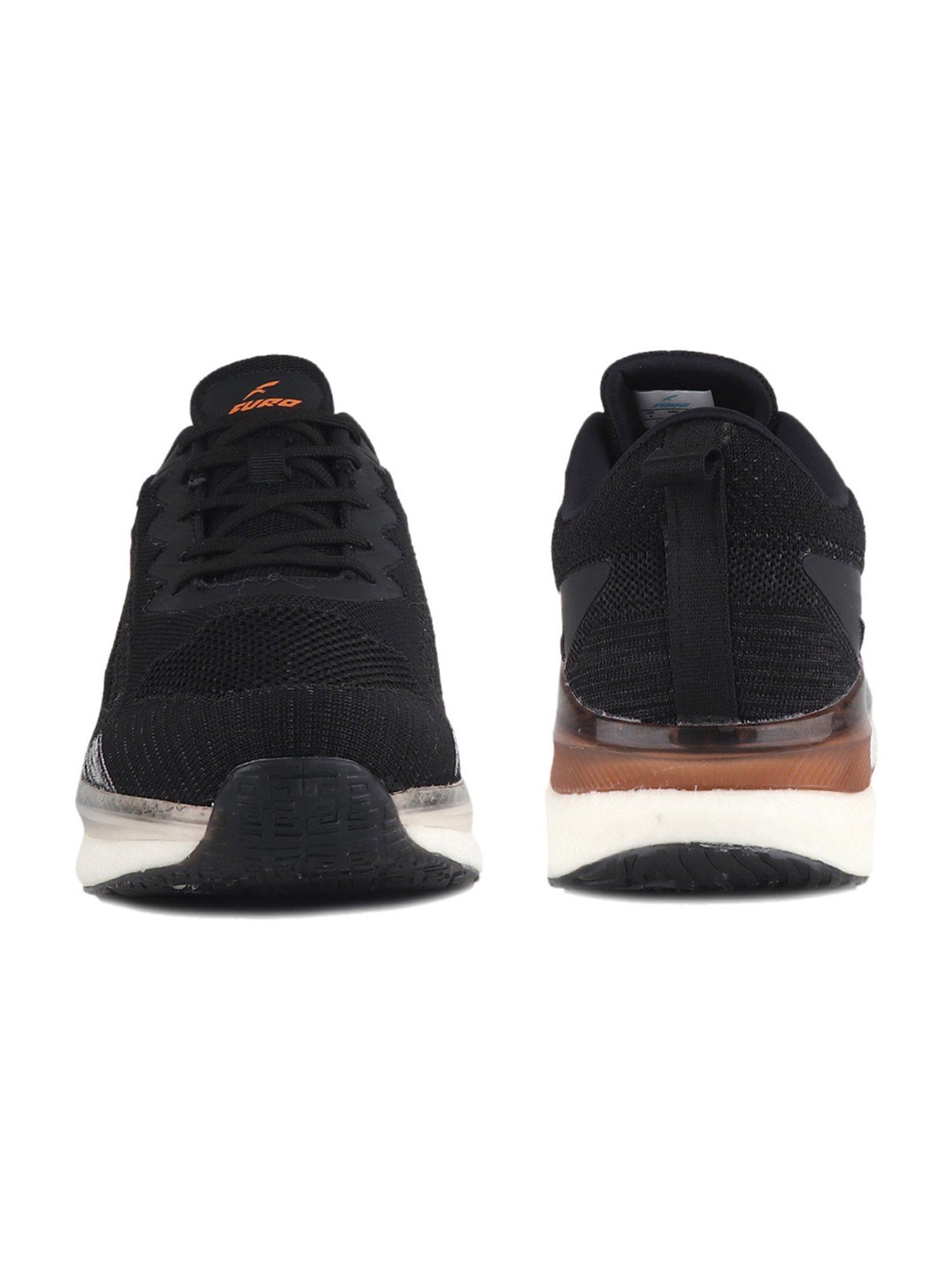 Furo by Red Chief Men's Black Running Shoes