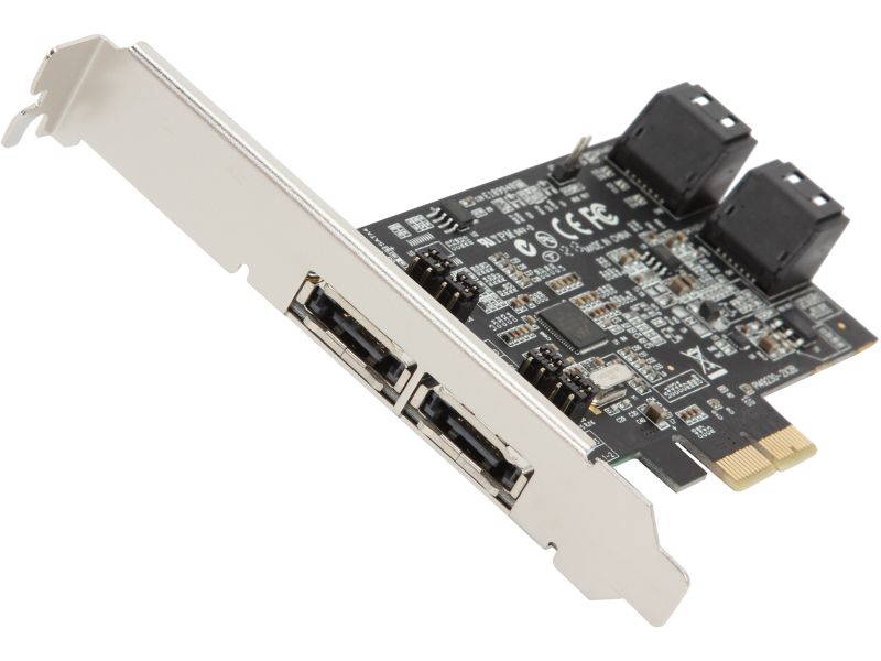 VANTEC 4 Channel 6-Port SATA 6Gb/s PCIe RAID Host Card Model UGT-ST644R