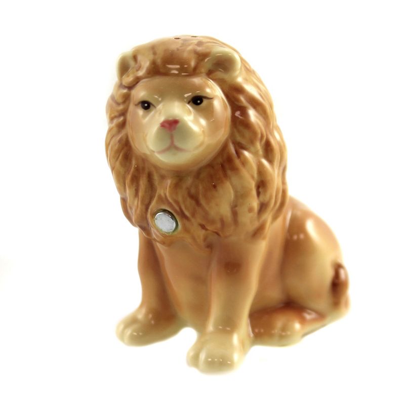 Tabletop 3.5" Magnetic Lion Salt Pepper Set/2 Safari Zoo Menagerie Shaker Pacific Trading  -  Salt And Pepper Shaker Sets