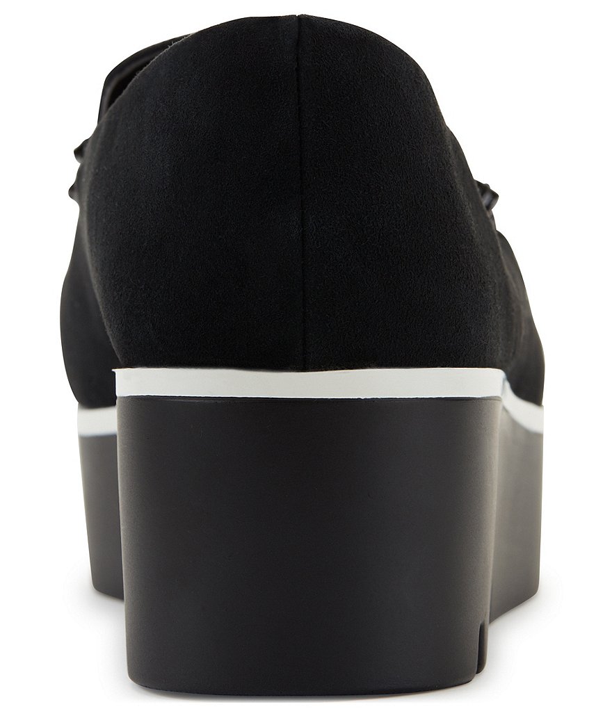 KARL LAGERFELD PARIS Bri Suede Jeweled Ornament Platform Loafers