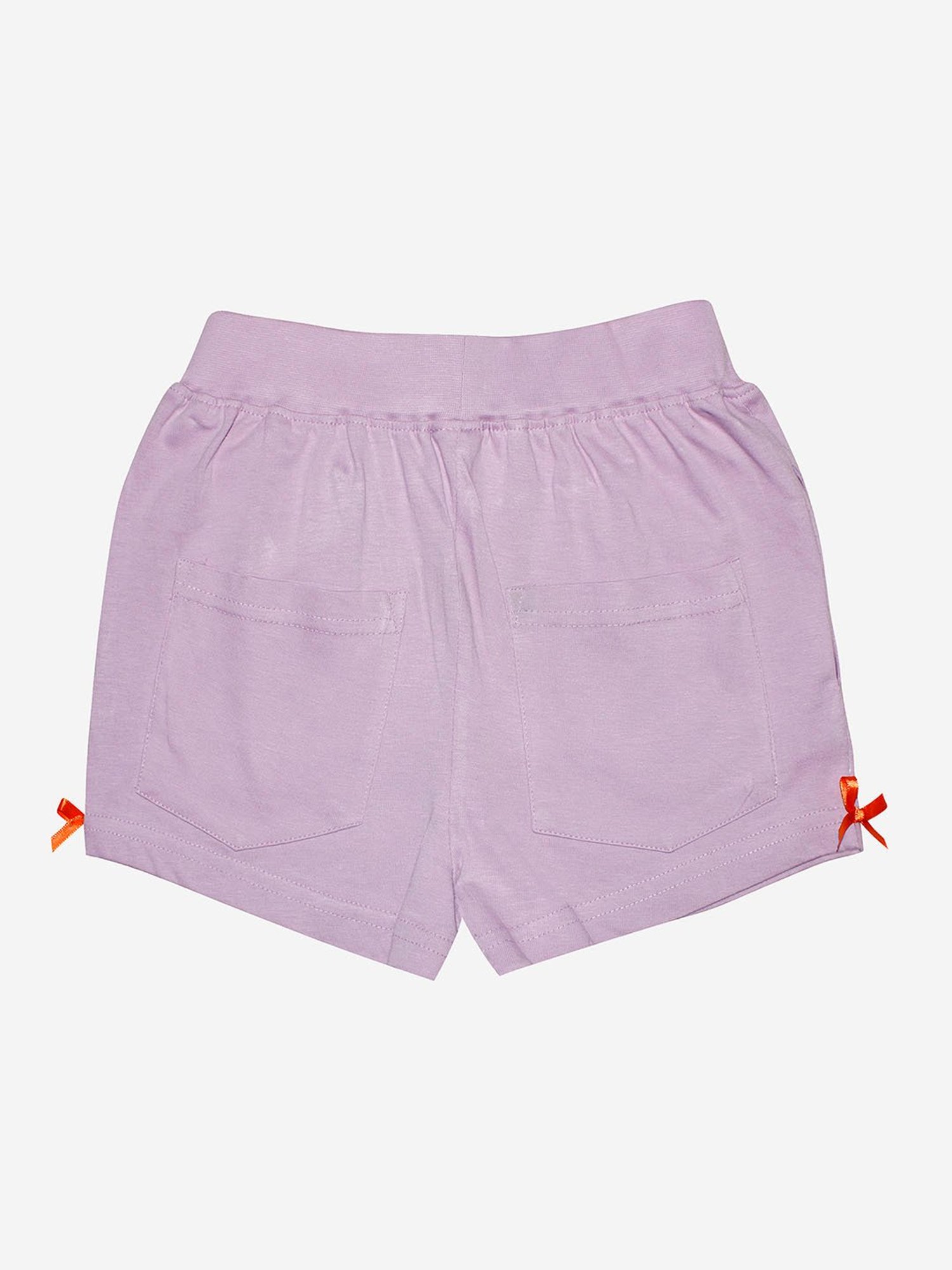 Kiddopanti Kids Purple Solid Shorts