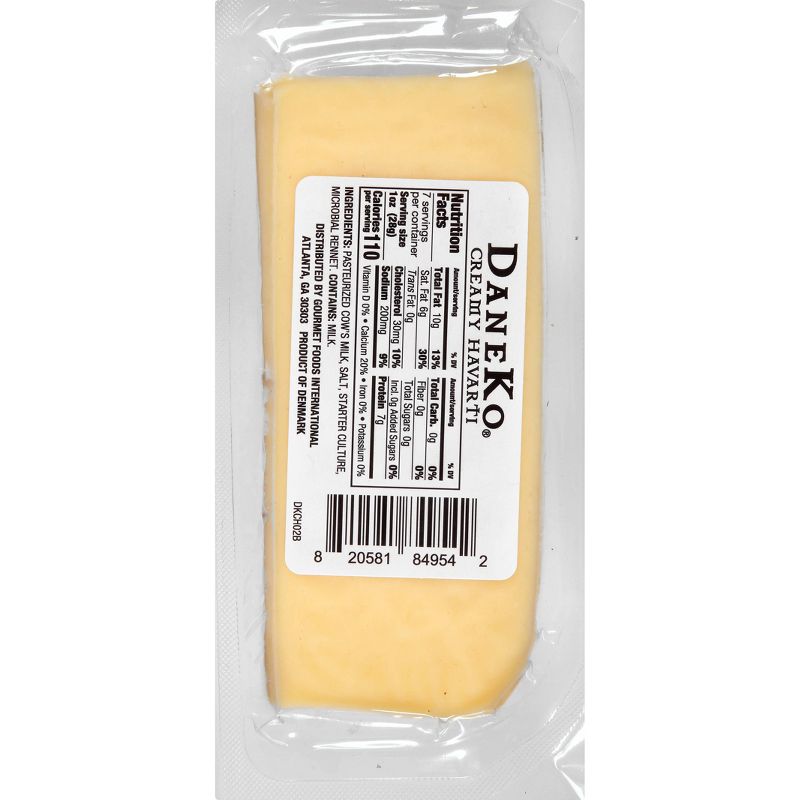 Dane Ko. Creamy Havarti Cheese Wedge - 7oz